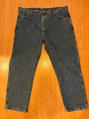 Wrangler Men's Dark Blue Bootcut Jeans